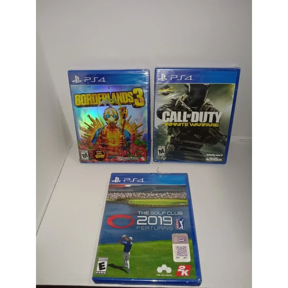 Lot of 3 Sealed PlayStation 4 Games
